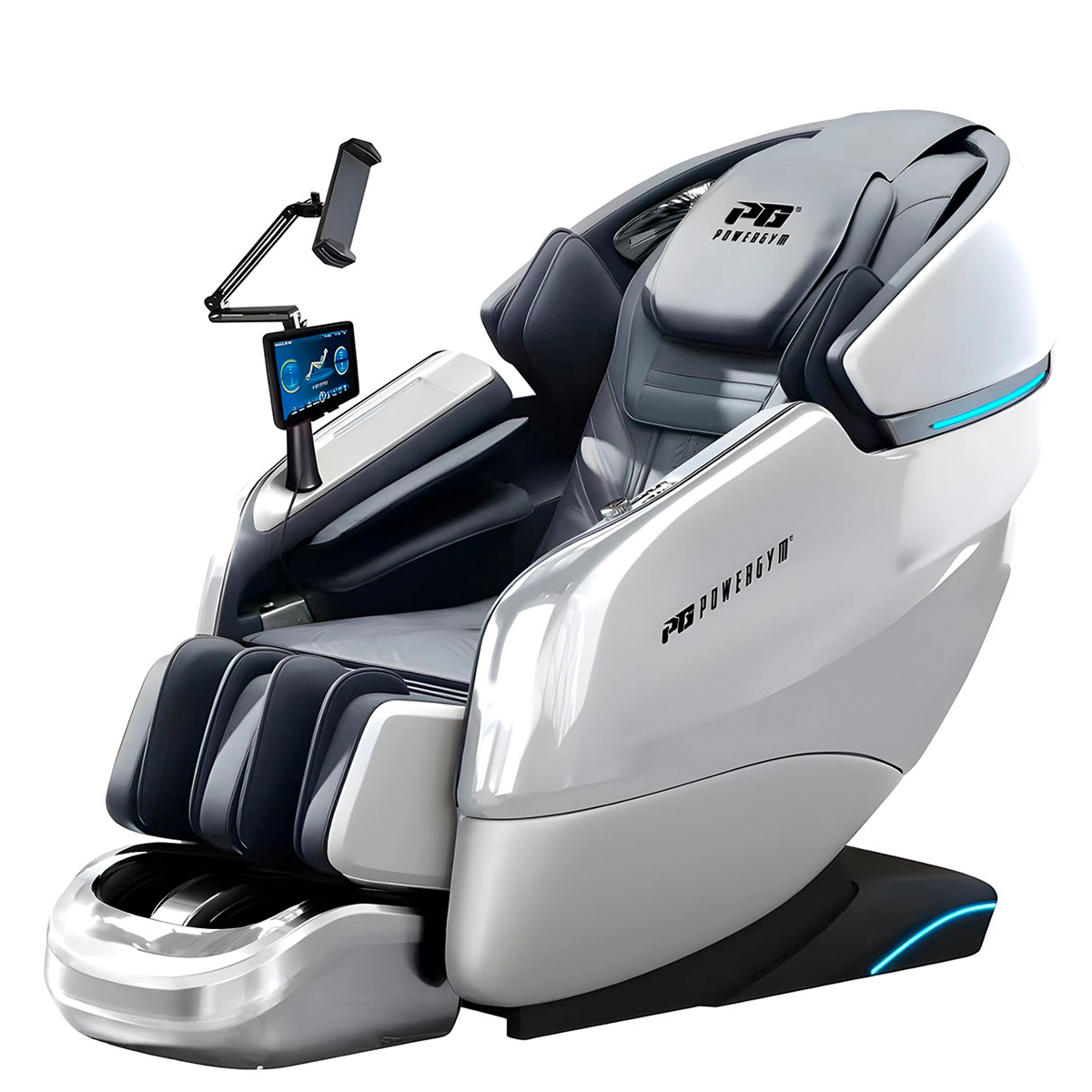 Массажное кресло PowerGym G-6 (белый)