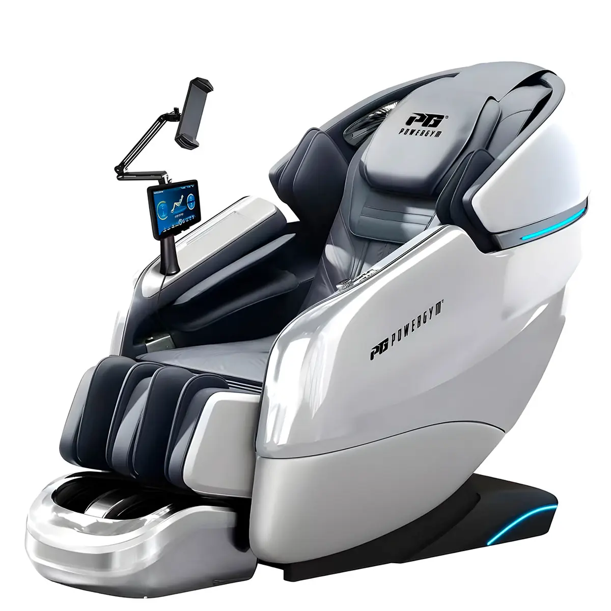 Массажное кресло PowerGym G-7 (белый)